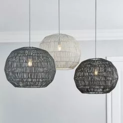 Dunelm Wicker Woven Easy Fit Pendant -Cheap wall lights Store 30753142 alt06