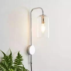 Dunelm Palazzo Clear Wall Light