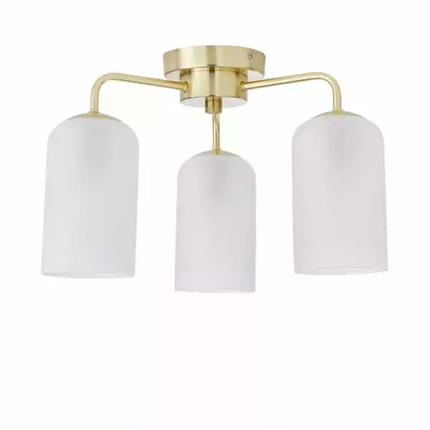 Dunelm Palazzo Gold 3 Light Semi Flush Fitting 7 Dunelm Palazzo Gold 3 Light Semi Flush Fitting - Image 5