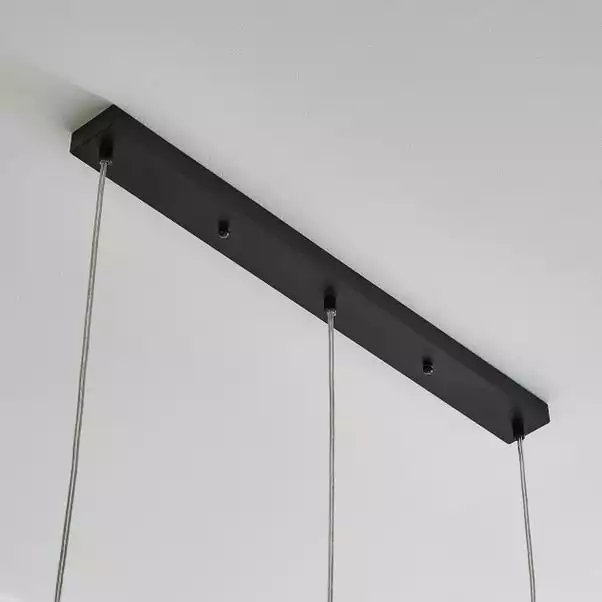 Dunelm Lenny 3 Light Black Diner Ceiling Fitting 6 Dunelm Lenny 3 Light Black Diner Ceiling Fitting - Image 4