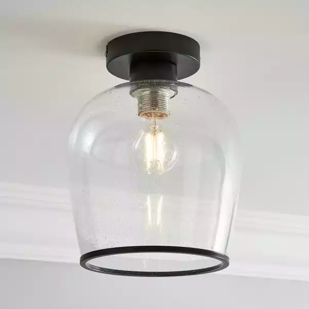 Dunelm Lenny 1 Light Black Flush Ceiling Fitting 3 Dunelm Lenny 1 Light Black Flush Ceiling Fitting