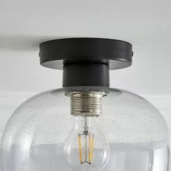 Dunelm Lenny 1 Light Black Flush Ceiling Fitting 11 Dunelm Lenny 1 Light Black Flush Ceiling Fitting -Cheap wall lights Store 30753380 alt03