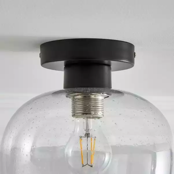Dunelm Lenny 1 Light Black Flush Ceiling Fitting 6 Dunelm Lenny 1 Light Black Flush Ceiling Fitting - Image 4