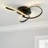 Dunelm Oria 3 Light LED Black Ceiling Fitting