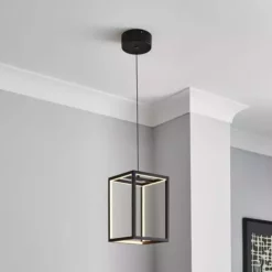 Dunelm Depere 1 Light Integrated LED Black Ceiling Fitting