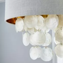 Dunelm Gemini Capiz Easy Fit Pendant -Cheap wall lights Store 30753396 alt02