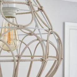 Dunelm Decorative Cane Easy Fit Pendant -Cheap wall lights Store 30753398 alt02