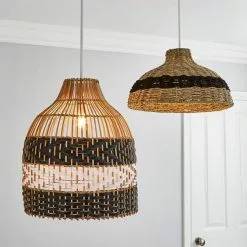 Dunelm Yanha Rattan Easy Fit Pendant 40cm 12 Dunelm Yanha Rattan Easy Fit Pendant 40cm -Cheap wall lights Store 30753427 alt06
