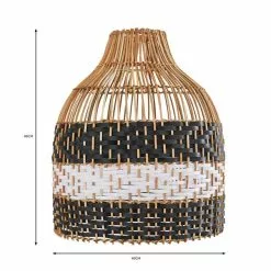 Dunelm Yanha Rattan Easy Fit Pendant 40cm 13 Dunelm Yanha Rattan Easy Fit Pendant 40cm -Cheap wall lights Store 30753427 alt07