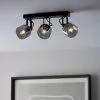 Dunelm Palazzo 3 Light Smoked Glass Spotlight Bar -Cheap wall lights Store 30754814