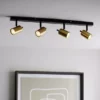 Dunelm Carter 4 Light Gold Spotlight Bar -Cheap wall lights Store 30754822
