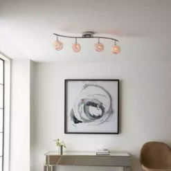 Dunelm Cecillie 4 Light Spotlight Bar -Cheap wall lights Store 30754828 alt02