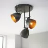 Dunelm Rolton 3 Light Gunmetal Spotlight