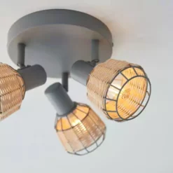 Dunelm Ohio 3 Light Grey Spotlight -Cheap wall lights Store 30754832 alt04