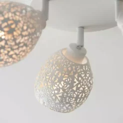 Dunelm Fearne 3 Light White Spotlight -Cheap wall lights Store 30754841 alt05