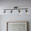 Dunelm Delavin 4 Light Satin Nickel Spotlight Bar