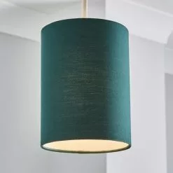 Dunelm Ava 15cm Bottle Green Cylinder Shade