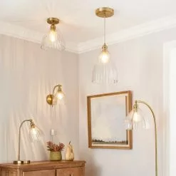 Churchgate Allexton Glass Floor Lamp -Cheap wall lights Store 30755586 alt06