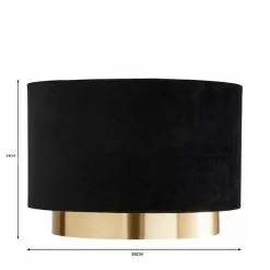 Dunelm Nesa Gold Black Velvet 2 Tier Shade 11 Dunelm Nesa Gold Black Velvet 2 Tier Shade -Cheap wall lights Store 30755587 alt07
