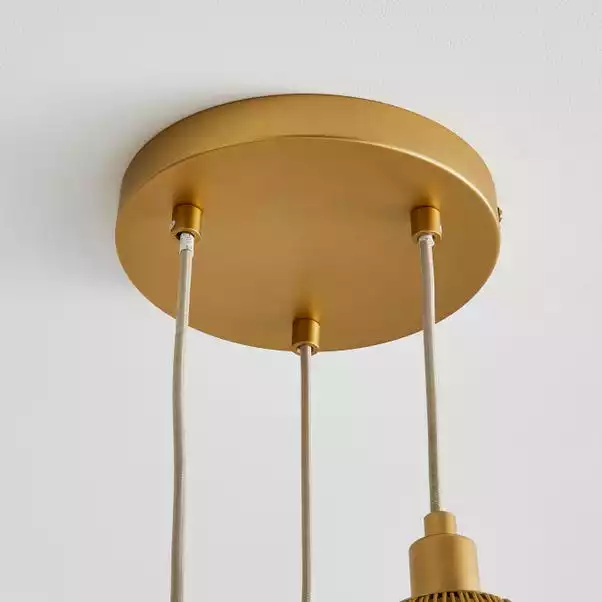 Elements Jaula Gold 3 Light Cluster Ceiling Fitting 6 Elements Jaula Gold 3 Light Cluster Ceiling Fitting - Image 4