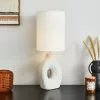 Dunelm Dinah Sculptural White Table Lamp