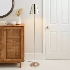 Dorma Bedford Polished Nickel Floor Lamp
