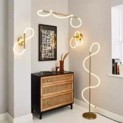 Dunelm Flexi Integrated LED Ceiling Fitting -Cheap wall lights Store 30755727 alt06