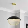 Dunelm Emzo Black Ceiling Fitting 50cm -Cheap wall lights Store 30755730