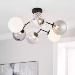 Dunelm Nila 6 Light Ceiling Fitting