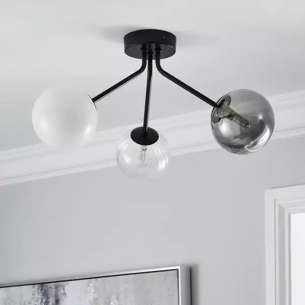 Dunelm Nila 3 Light Ceiling Fitting 4 Dunelm Nila 3 Light Ceiling Fitting - Image 2