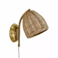 Churchgate Cotes Rattan Plug In Wall Light -Cheap wall lights Store 30755741 alt05
