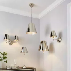 Dorma Bedford Polished Nickel 2 Light Wall Light -Cheap wall lights Store 30755751 alt06