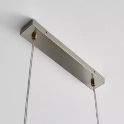 Dunelm Logan Glass 3 Light Nickel Diner Ceiling Fitting -Cheap wall lights Store 30755757 alt03