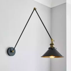 Dunelm Logan Grey Arm Ceiling And Wall Light