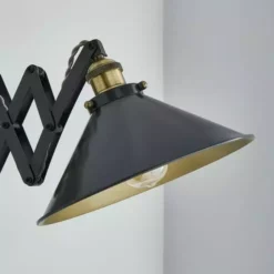 Dunelm Logan Extendable Plug In Grey Wall Light -Cheap wall lights Store 30755759 alt02