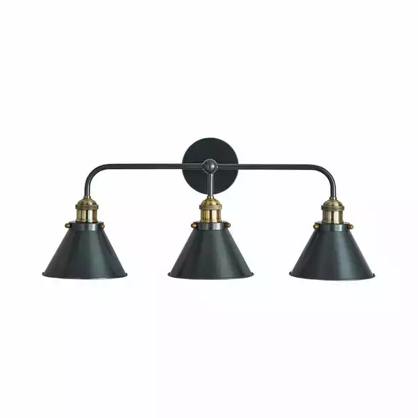 Dunelm Logan Grey 3 Light Wall Light 7 Dunelm Logan Grey 3 Light Wall Light - Image 5