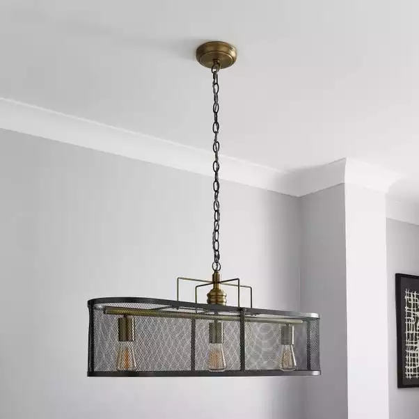 Dunelm Kalix 3 Light Diner Ceiling Fitting 4 Dunelm Kalix 3 Light Diner Ceiling Fitting - Image 2