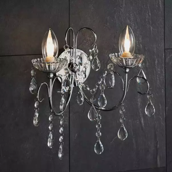 Vogue Lighting Vogue Tabitha 2 Light Bathroom Wall Light 3 Vogue Lighting Vogue Tabitha 2 Light Bathroom Wall Light