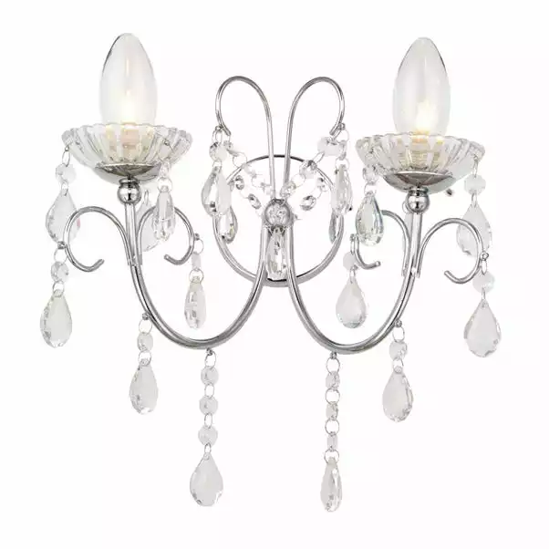 Vogue Lighting Vogue Tabitha 2 Light Bathroom Wall Light 8 Vogue Lighting Vogue Tabitha 2 Light Bathroom Wall Light - Image 6