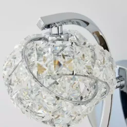 Dunelm Cecilie Glass Wall Light Twin Pack -Cheap wall lights Store 30762442 alt03