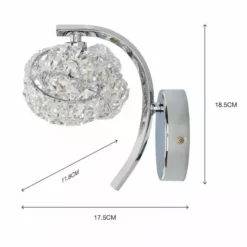 Dunelm Cecilie Glass Wall Light Twin Pack -Cheap wall lights Store 30762442 alt05