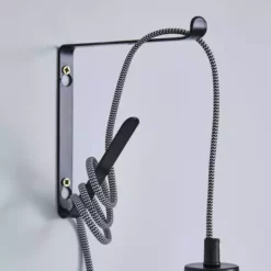 Dunelm Bradford Plug In Flex Set Twin Pack Matt Black -Cheap wall lights Store 30762451 alt04