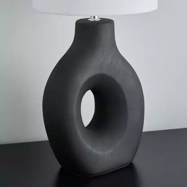 Dunelm Dinah Sculptural Black Table Lamp 5 Dunelm Dinah Sculptural Black Table Lamp - Image 3
