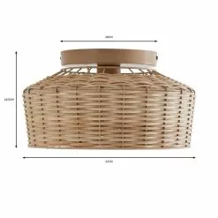 Dunelm Ohio 1 Light Flush Ceiling Fitting -Cheap wall lights Store 30766150 alt07