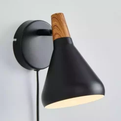 Elements Wolston Plug In Wall Light