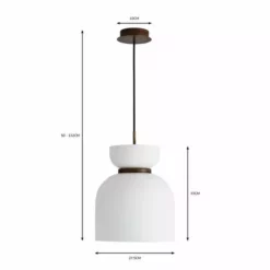 Dunelm Tien Walnut 1 Light Pendant Ceiling Fitting -Cheap wall lights Store 30766176 alt07