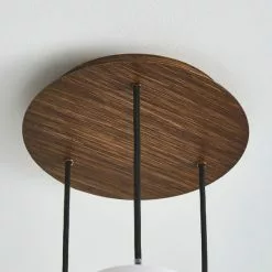 Dunelm Tien Walnut 3 Light Cluster Ceiling Fitting -Cheap wall lights Store 30766177 alt03