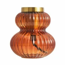 Dunelm Nolan Ribbed Glass Table Lamp Base -Cheap wall lights Store 30766247 alt05