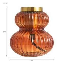 Dunelm Nolan Ribbed Glass Table Lamp Base -Cheap wall lights Store 30766247 alt07
