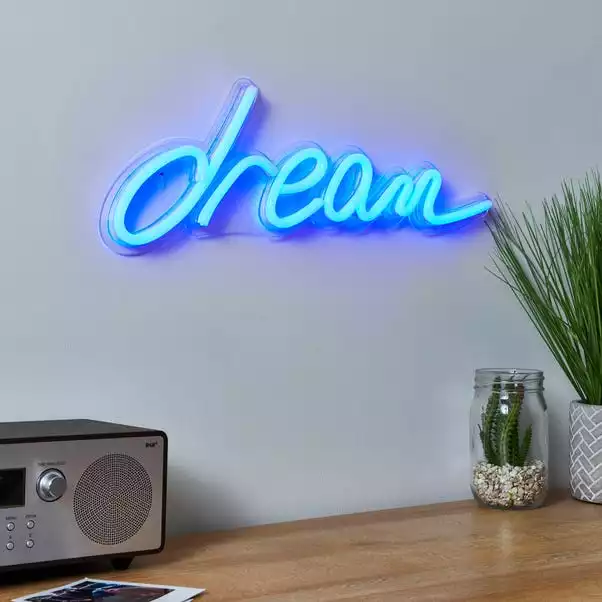 Dunelm Dream Neon Sign 3 Dunelm Dream Neon Sign